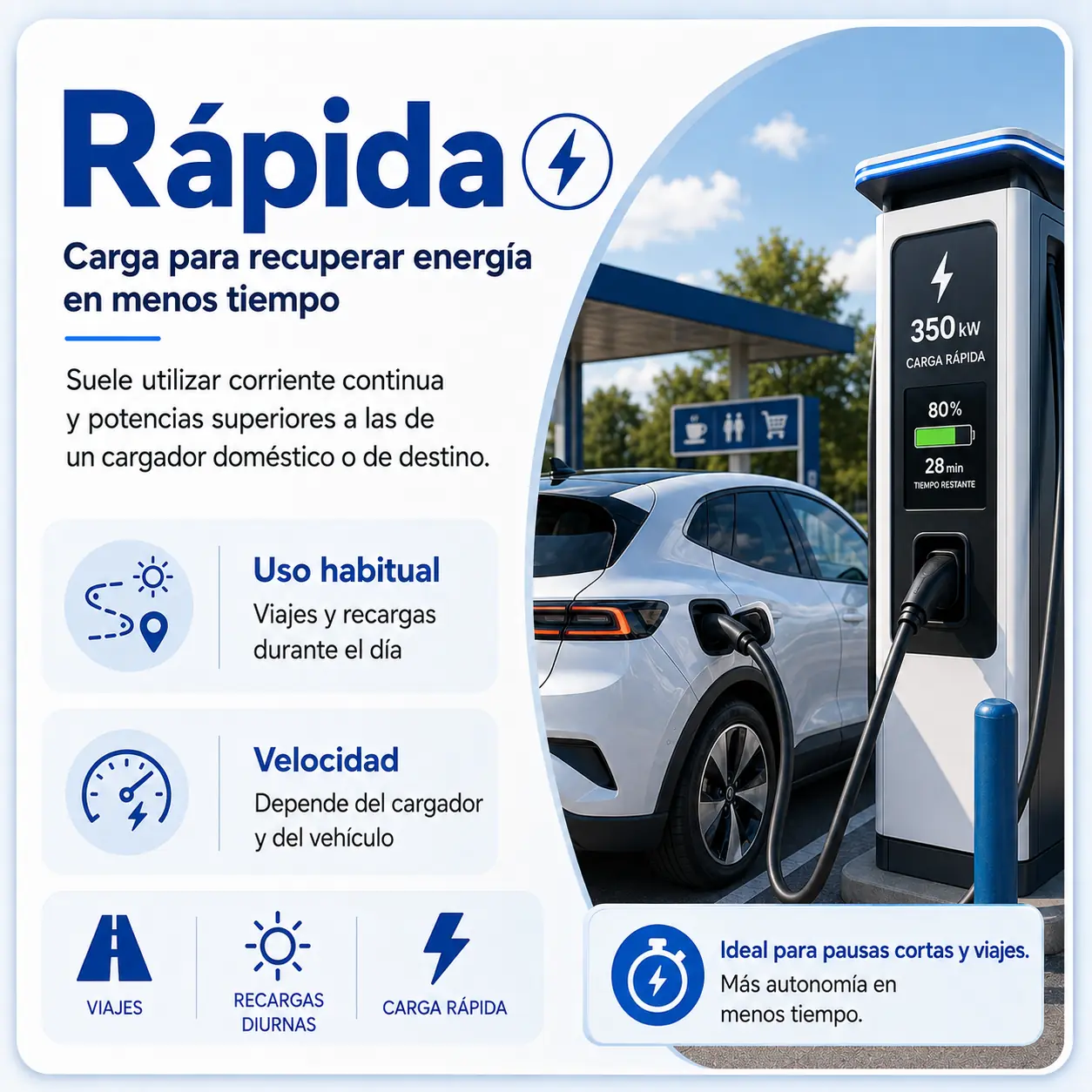 Carga rápida para vehículos eléctricos