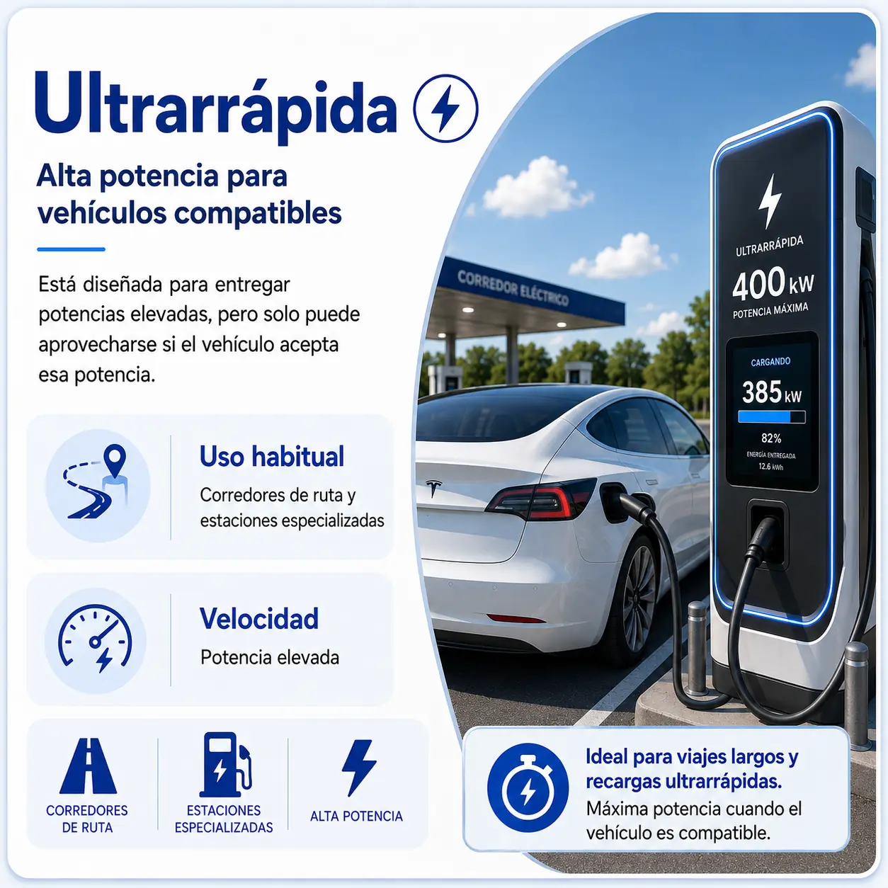 Carga ultrarrápida de alta potencia